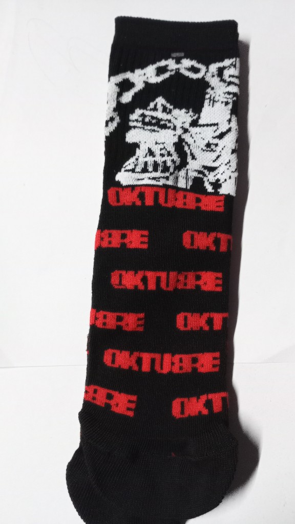 Oktubre medias negras tenis 3/4