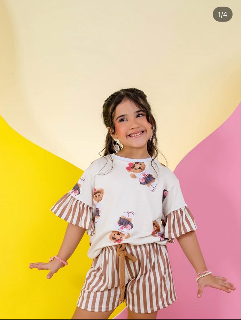 Conjunto Maju ursinha fofa