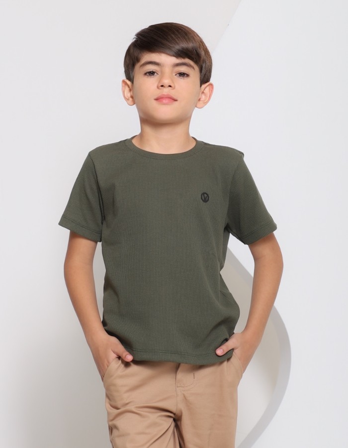Camisa texturizada Verde