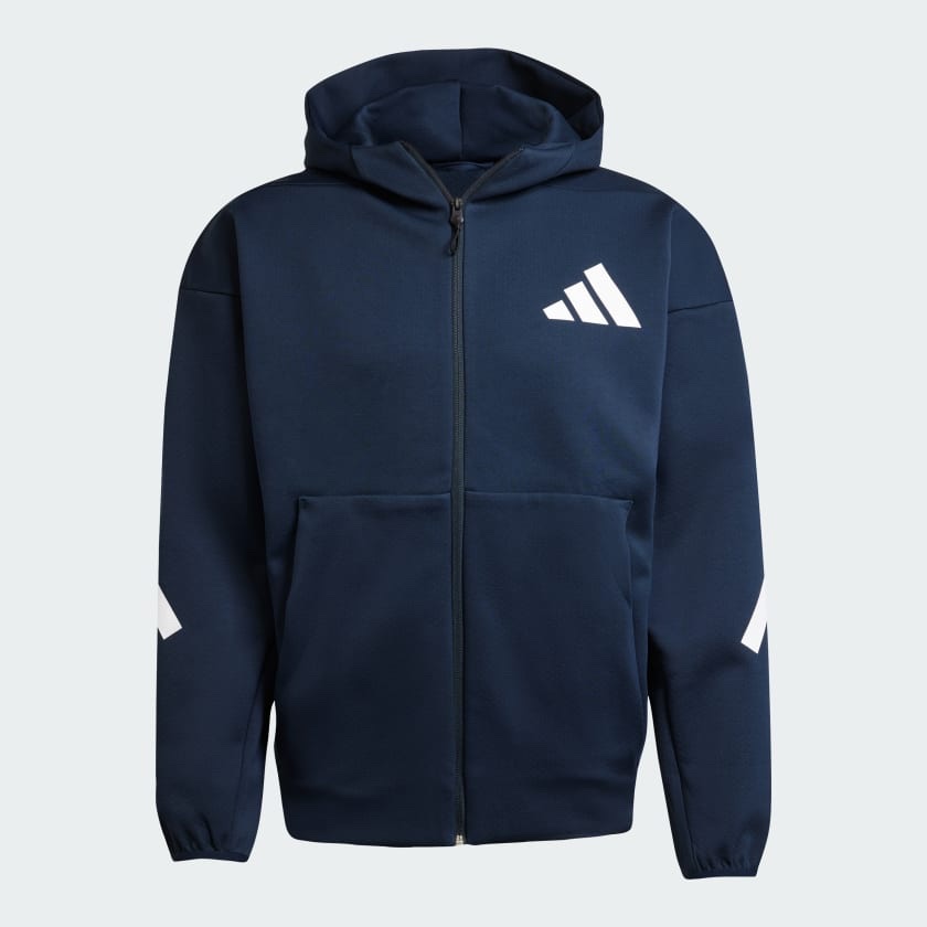 Adidas azul marino sudadera con zipper M