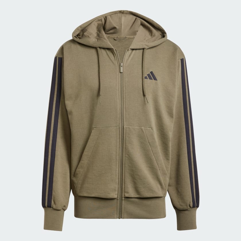 Adidas sudadera verde olivo con cierre Talla L
