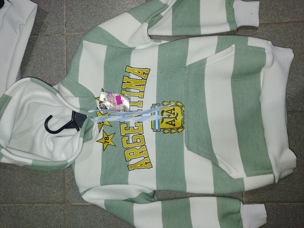 Argentina buzo rayado verde