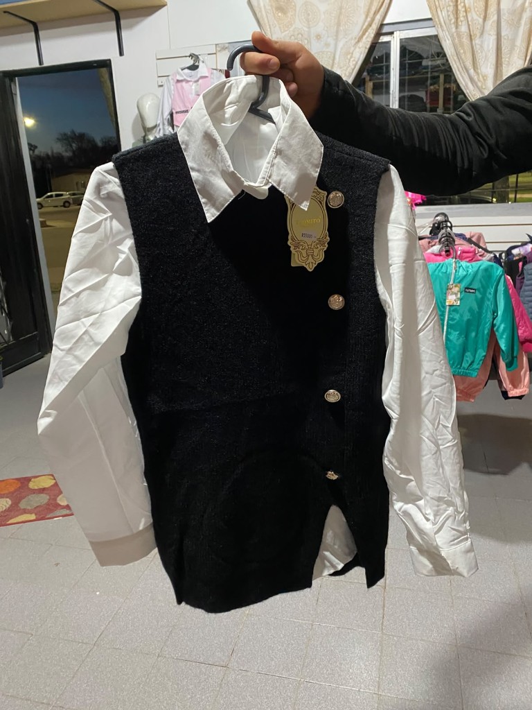 Chaleco negro formal