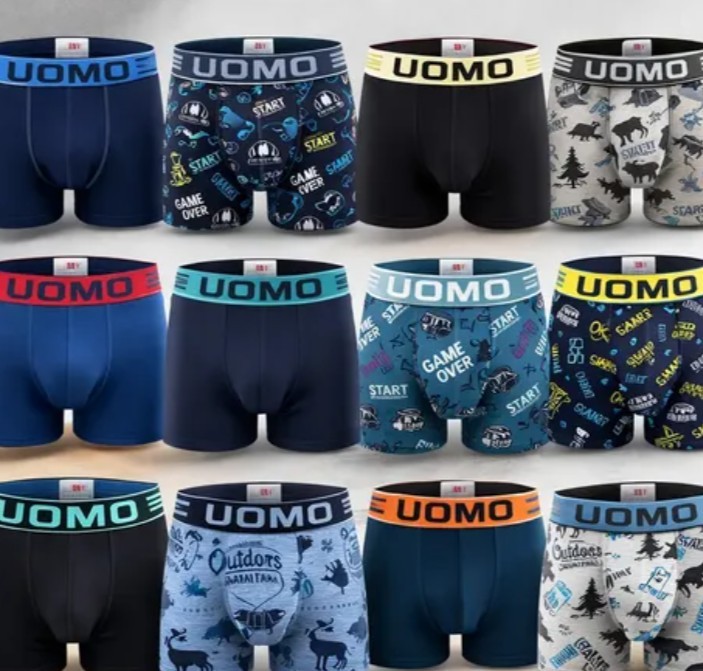 Uomo boxer negro