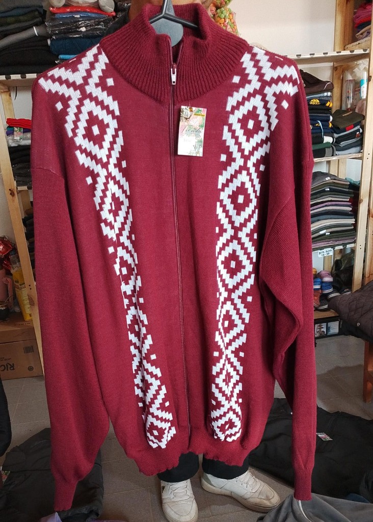 Campera bordo tejido cierre