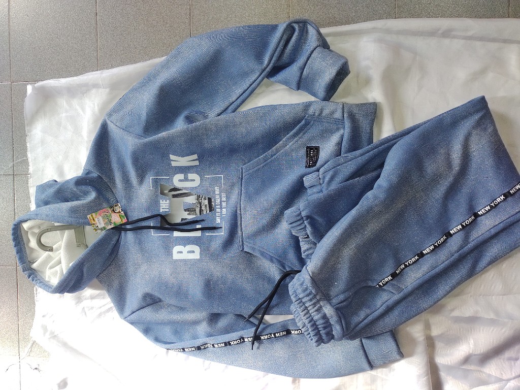 New York black conjunto azul