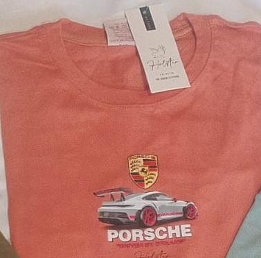 Porsche remera coral