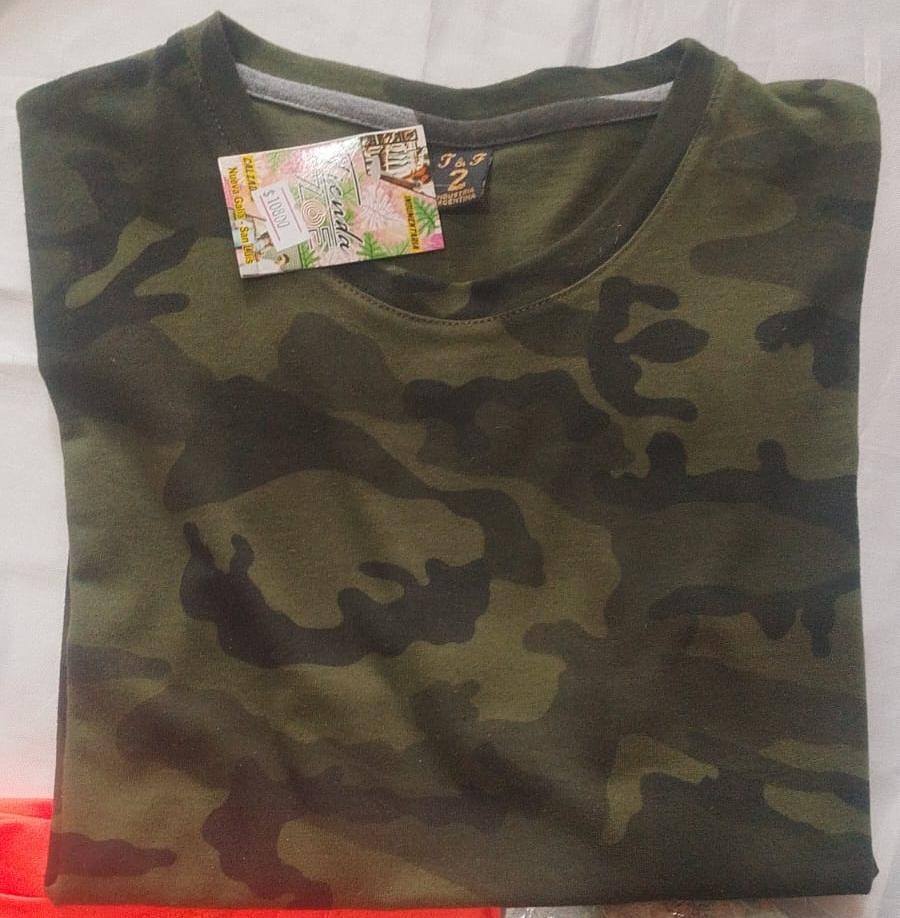Zenda Verde Camiseta camuflada
