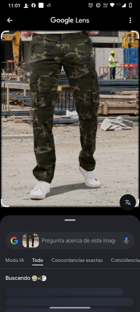 Pantalon camuflado cargo