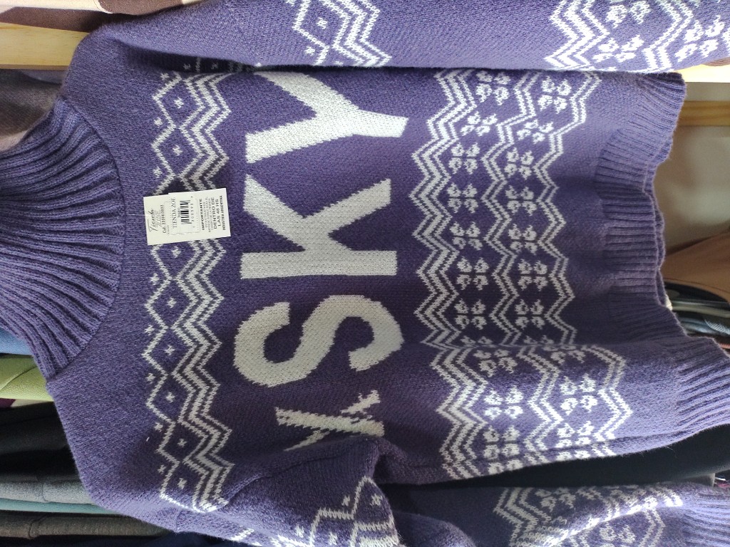 Ski sweater violeta