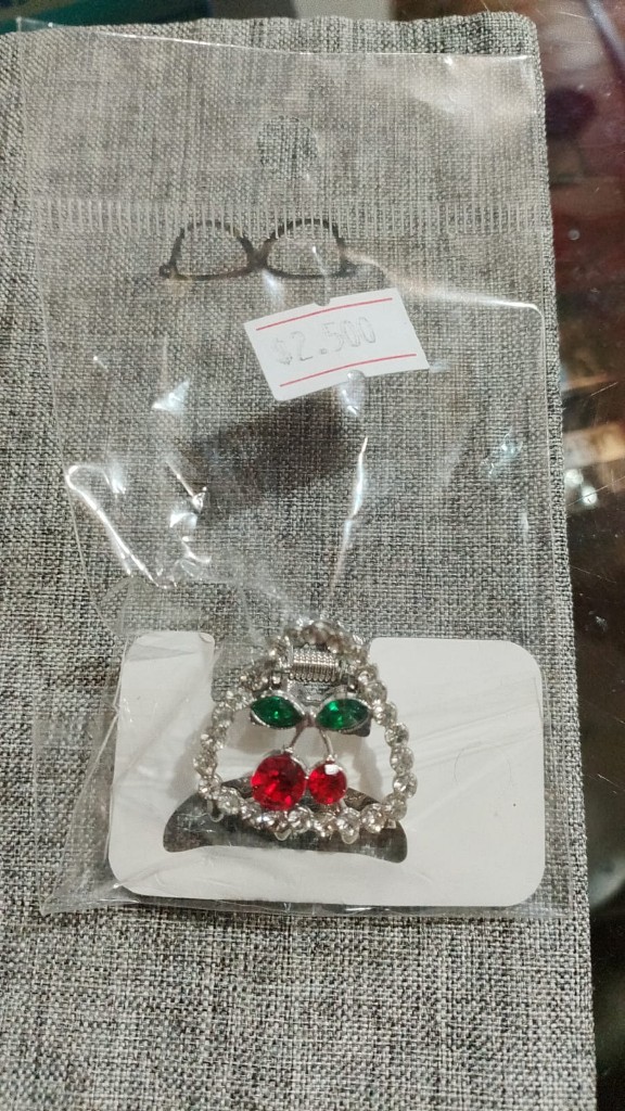 Broche strass multicolor