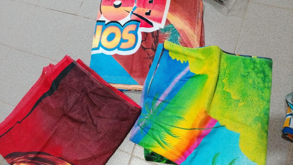 Toallon estampado playero