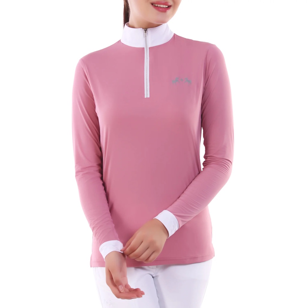Camisa Dama EC Icefill sun . Manga larga . Foxglove Pink