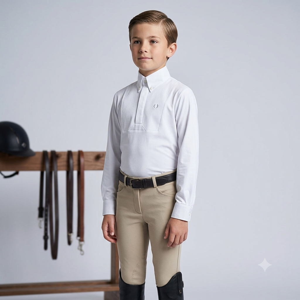 Camisa Kids niño TF Adam . Blanca