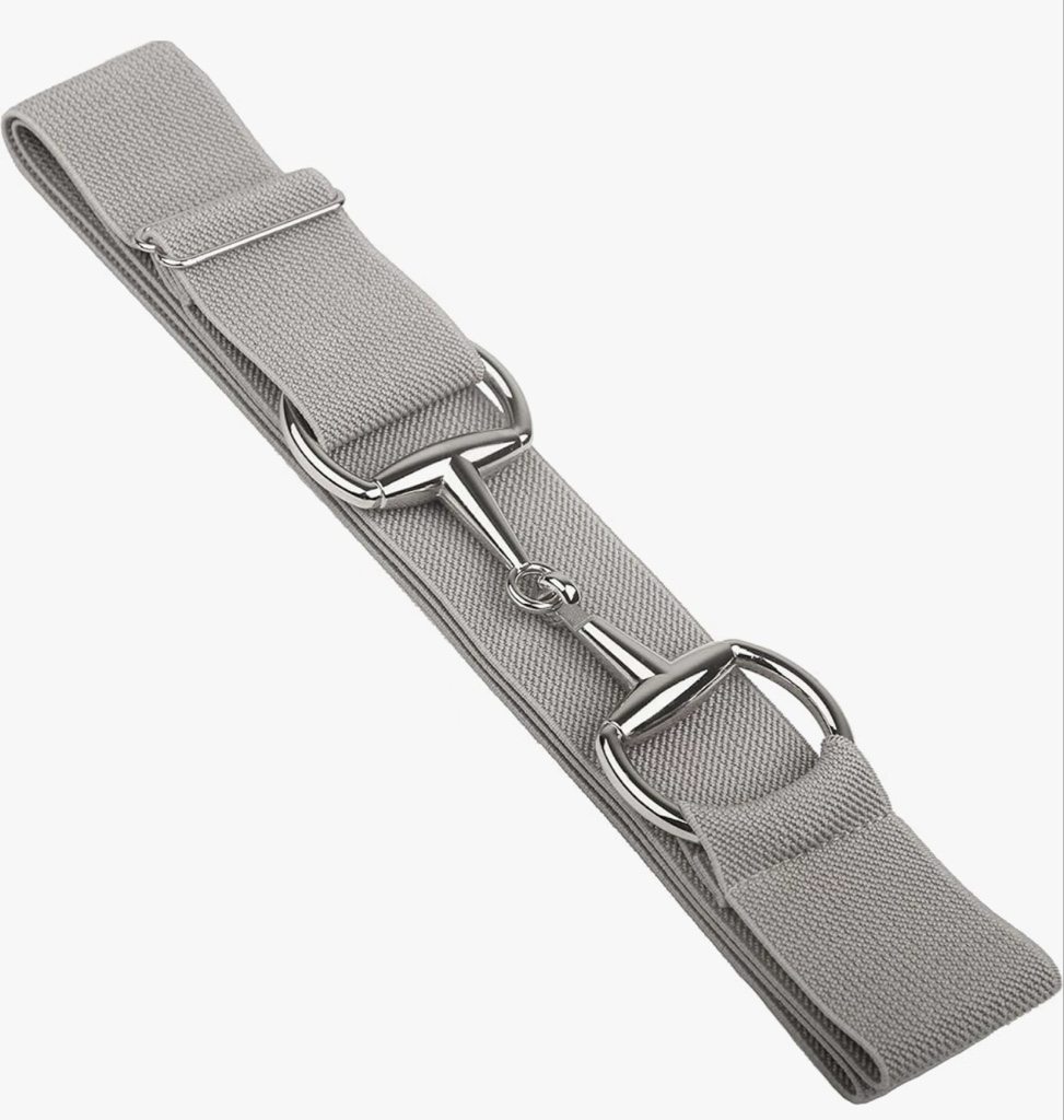 Correa Elastica de bocado .. Gris Claro