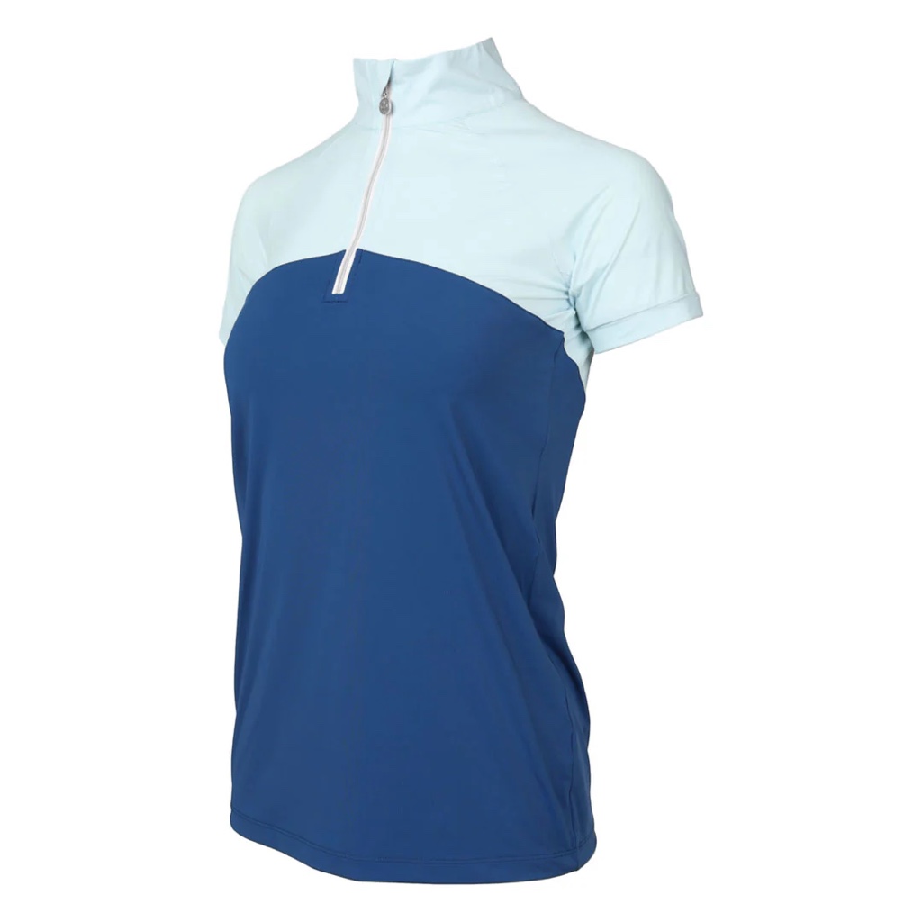Camisa Dama Dapplebay lady Zip . Blue Navy
