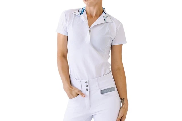 Camisa Dama Classic Show Romph.  Blanco Swirled Marble
