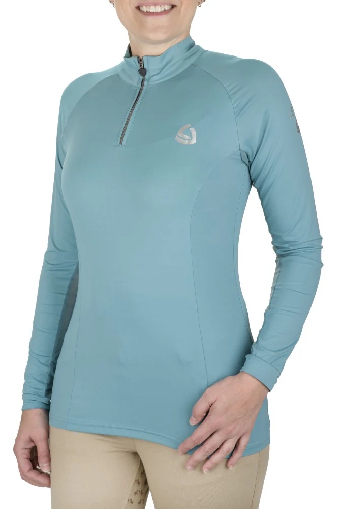 Camisa Dama Sunshirt Lettia . Ice Blue . Manga Larga
