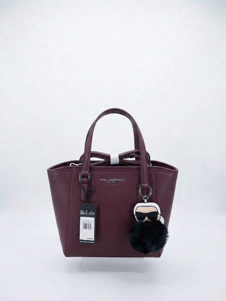 Bolso Mediano KARL LAGERFELD Vinotinto