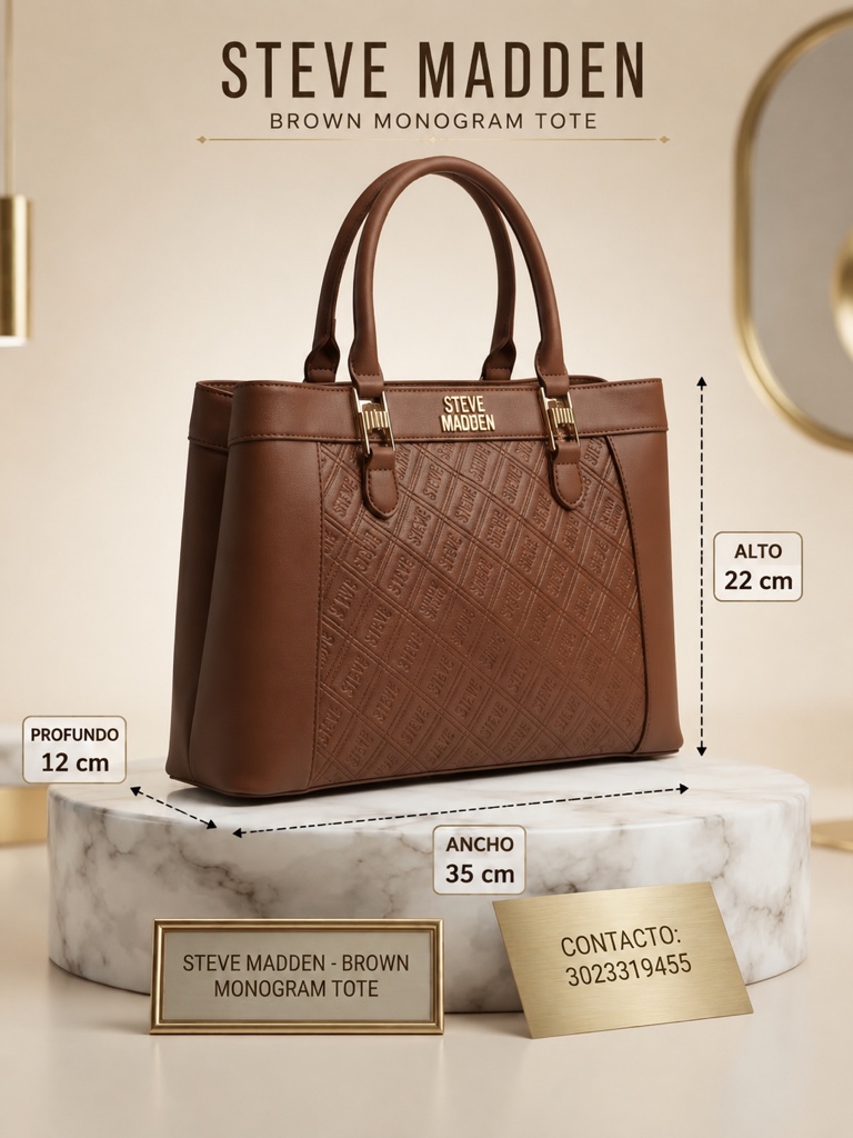 Bolso Steve Madden Mediano Café