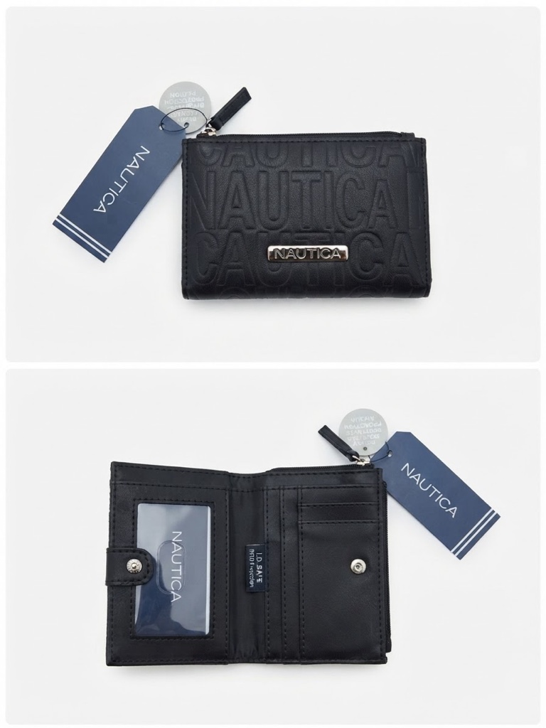 Billetera Pequeña Náutica Negro