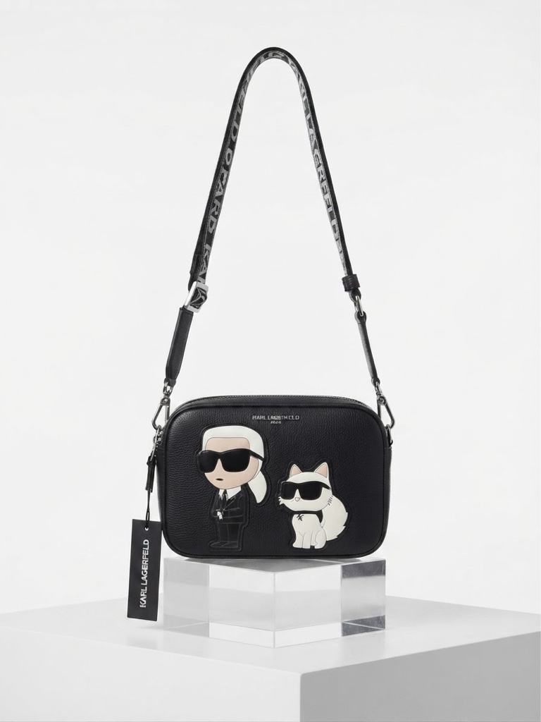 Bolso Pequeño KARL LAGERFELD Negro Gato