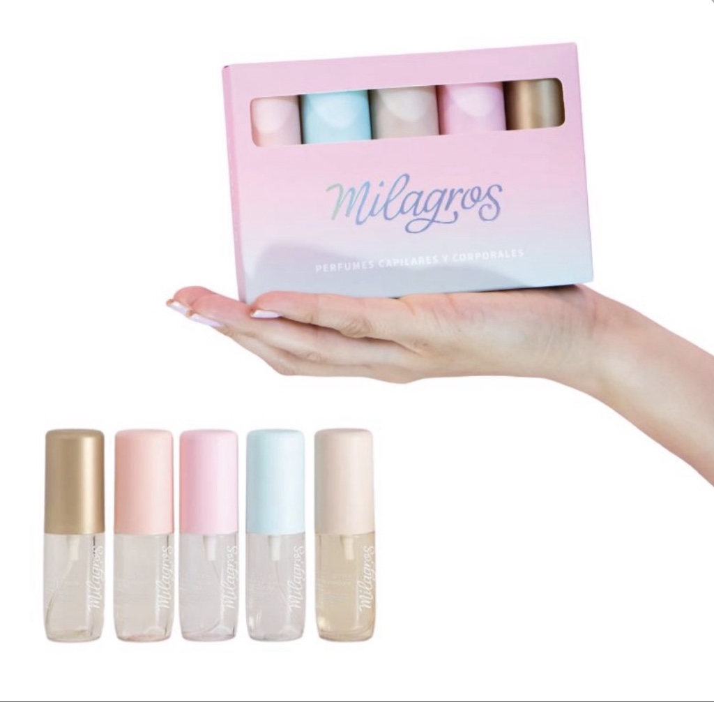 Set x5 Perfumes Capilares Milagros