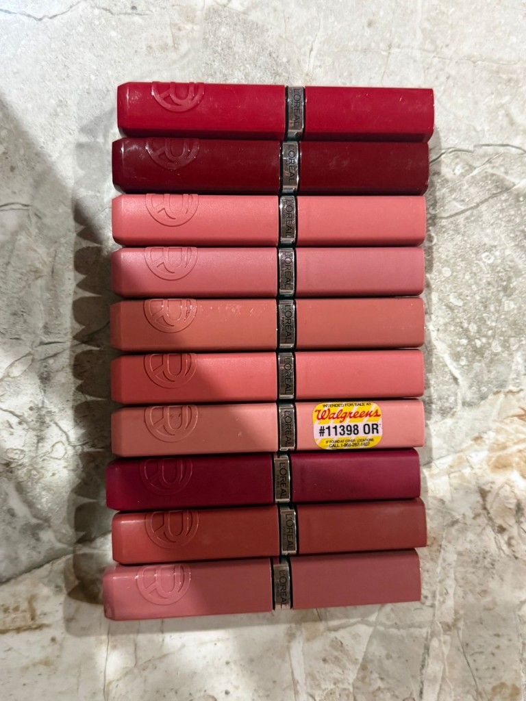 L'Oreal labiales rojos y nude