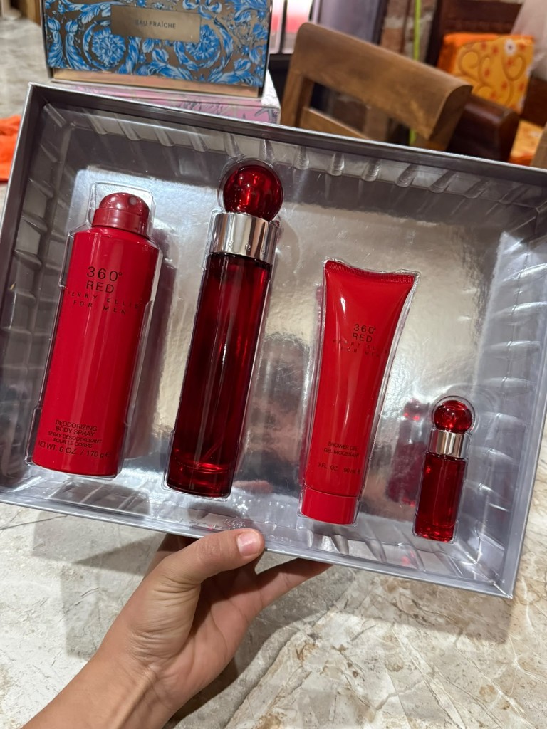 360° Red perfume set