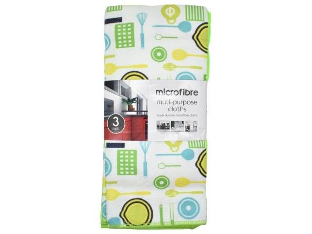 Repasadores de microfibra x3 verde
