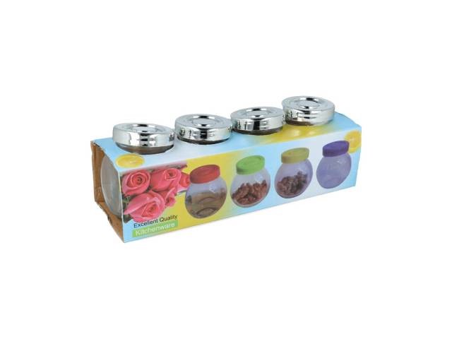 Frascos de vidrio x4 180ml