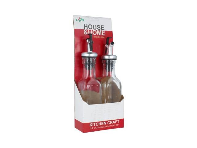 Set de condimenteros de vidrio x 2 unidades 200 ml