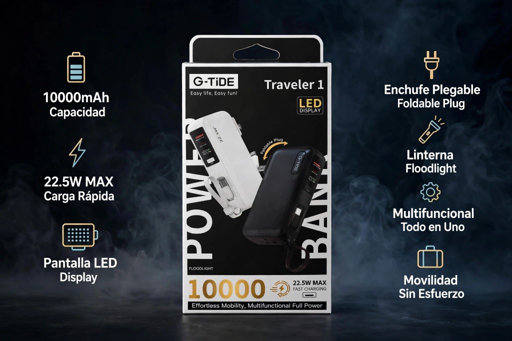 Batería 10,000 mAh traveler 1