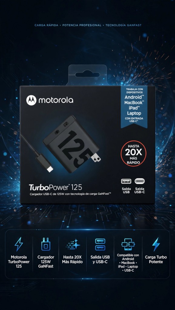 Cargador M. Turbo 125 W