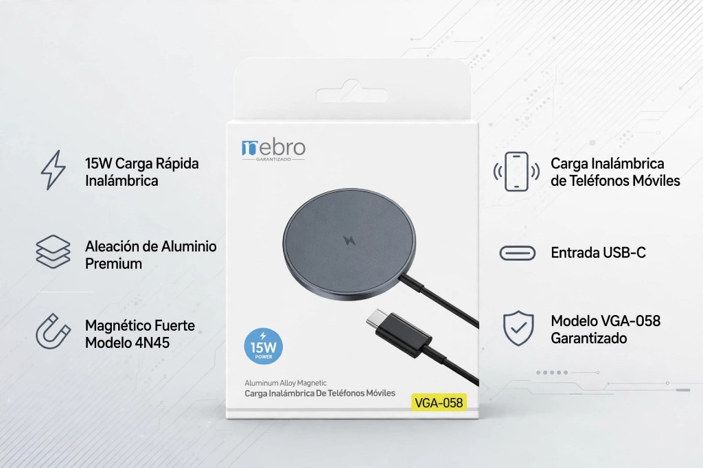 Cargador inalambrico vga-058