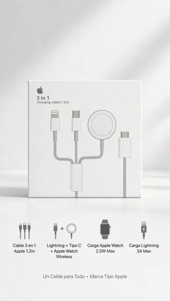 Cargador 3 in 1
