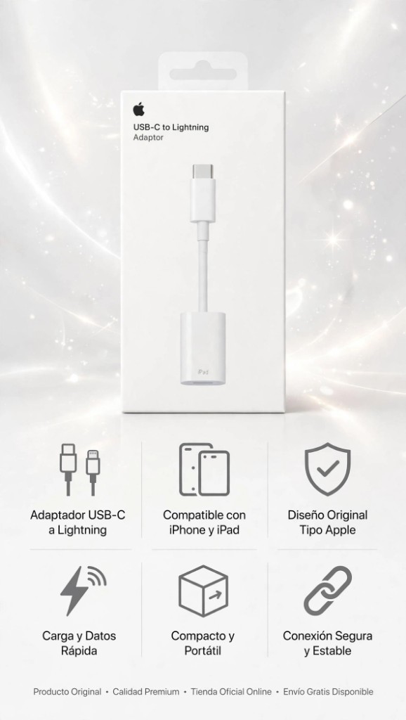 Adaptador Tipo C lighting