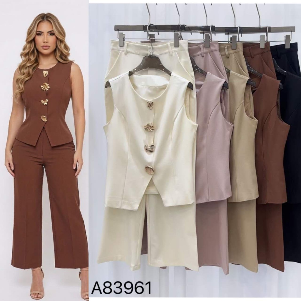 Conjunto Meli chaleco y pantalon