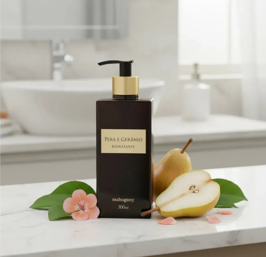 Mahogany hidratante Pera Gerânio 300ml