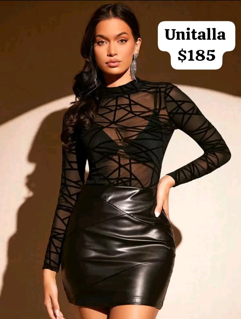 Blusa transparente lineas unitalla