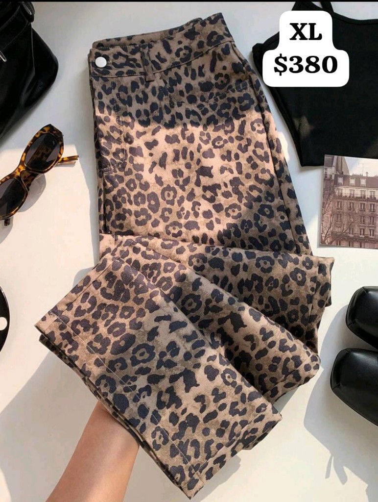 Pantalon animal print XL