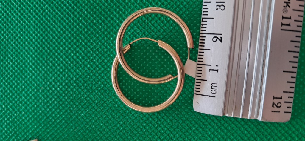 Argollas lisas tamaño dolar