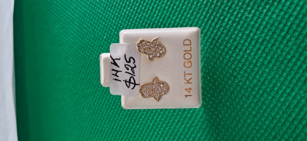 14K oro mano de Dios Italiano