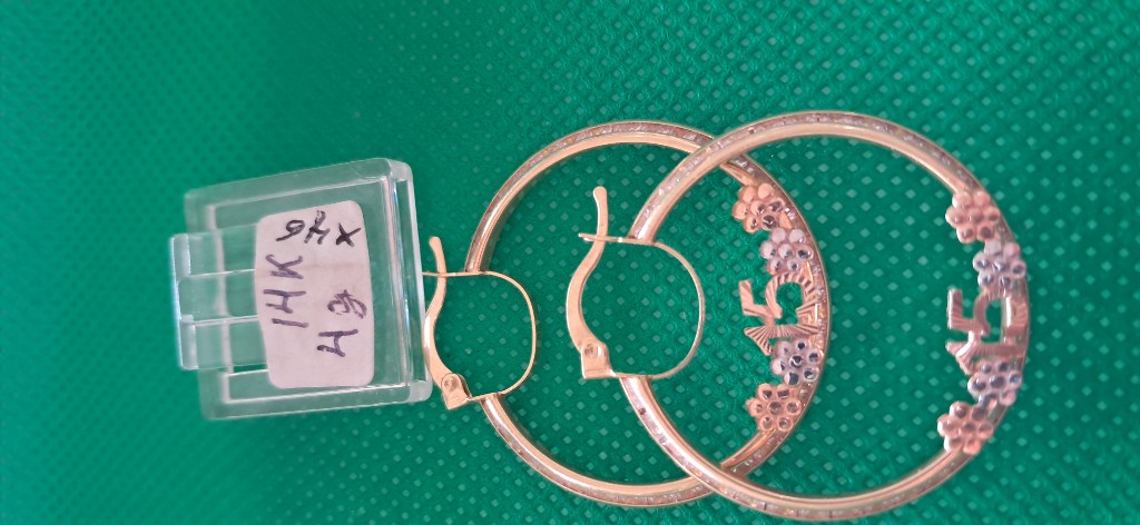 Argollas 15años 3oros 14k italiano