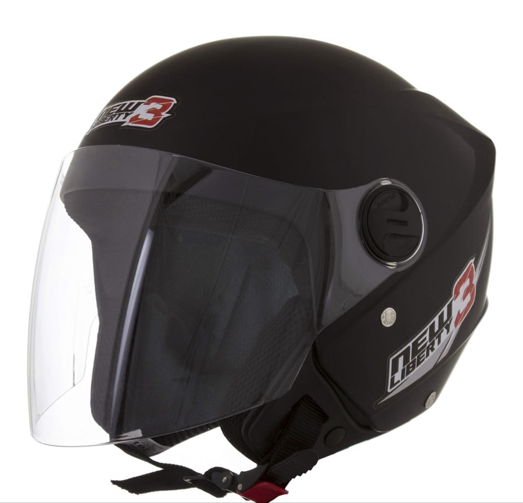 Capacete aberto preto fosco 58