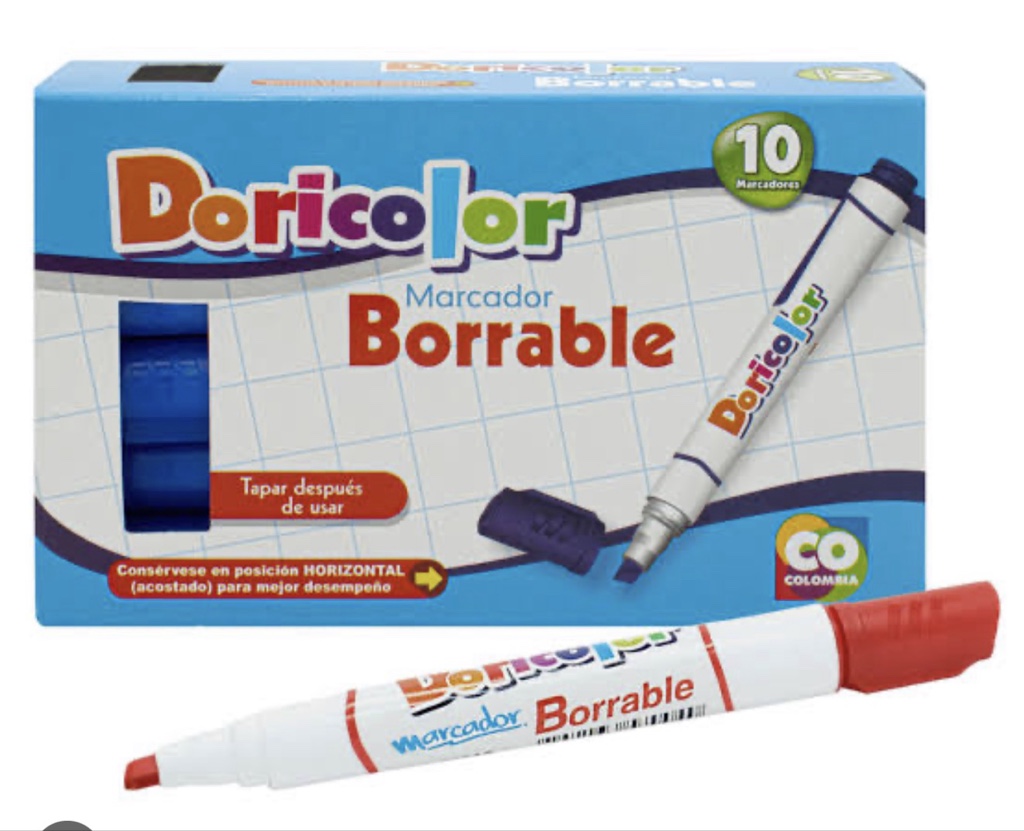 Marcador Borrable por 12