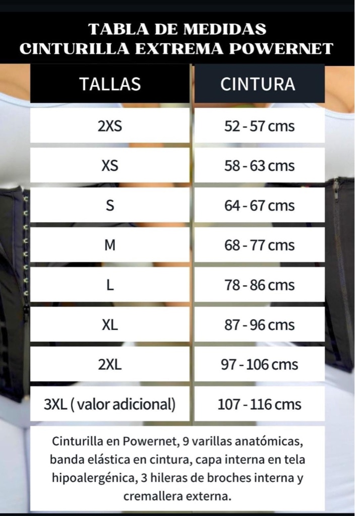 Powernet cinturilla extrema negra