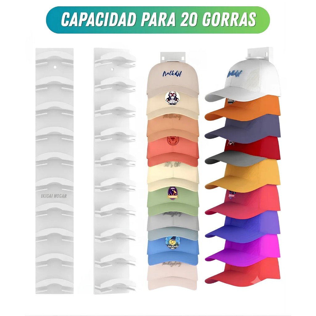 Organizador para gorras x 20 divisiones