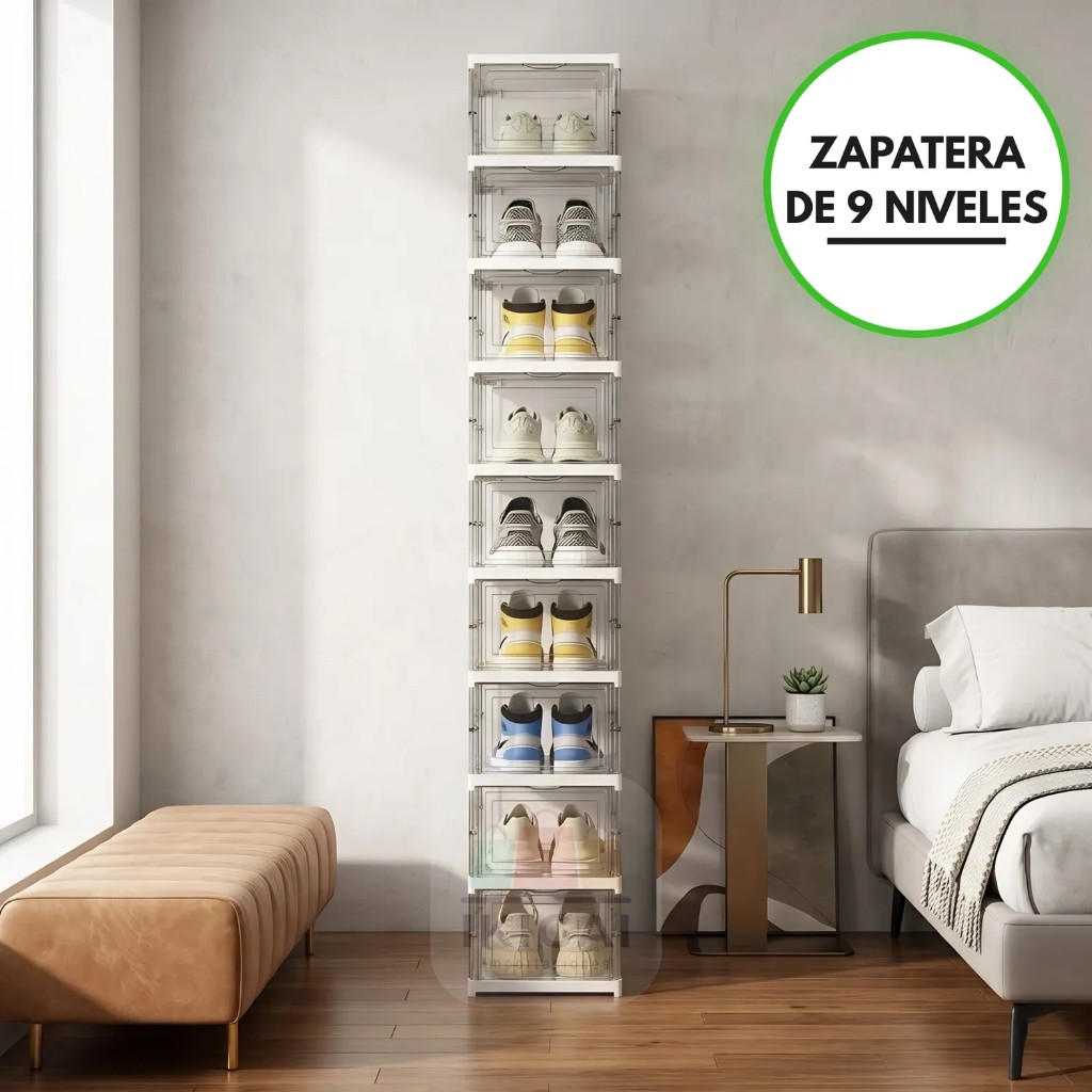 Zapatera plegable 9 niveles