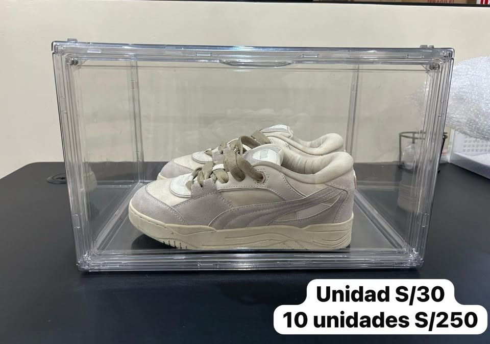 Set x 10 Caja acrilica para calzado